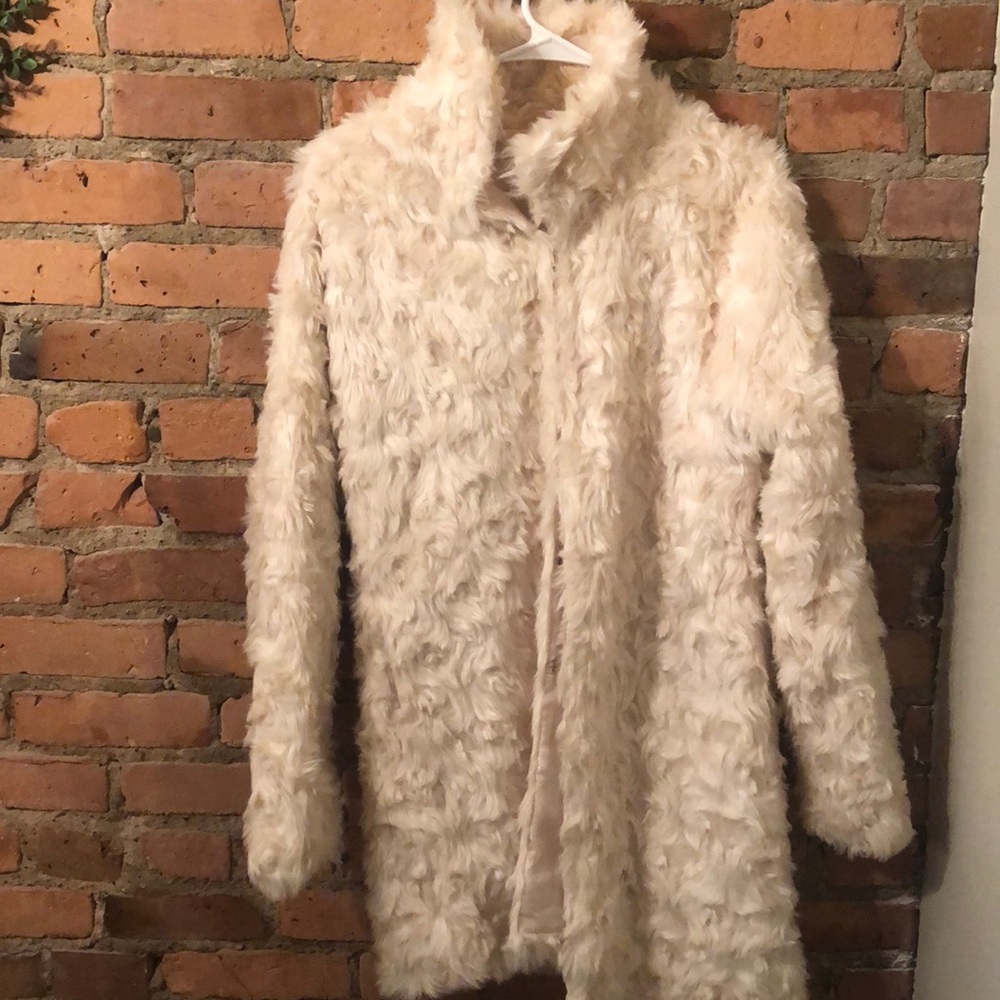 White Faux Fur Coat - Altar’d State